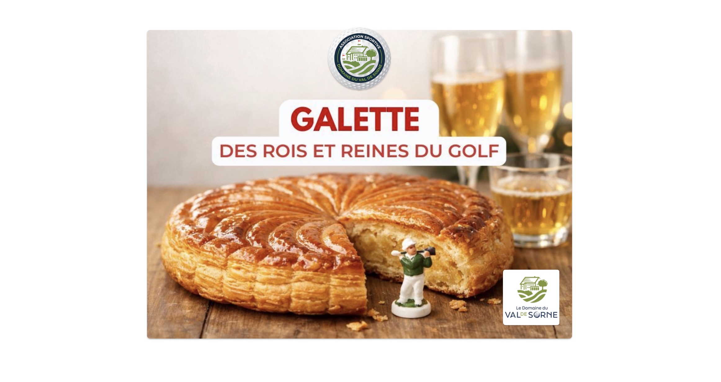 Traditionnelle galette des rois au Golf du Val de Sorne